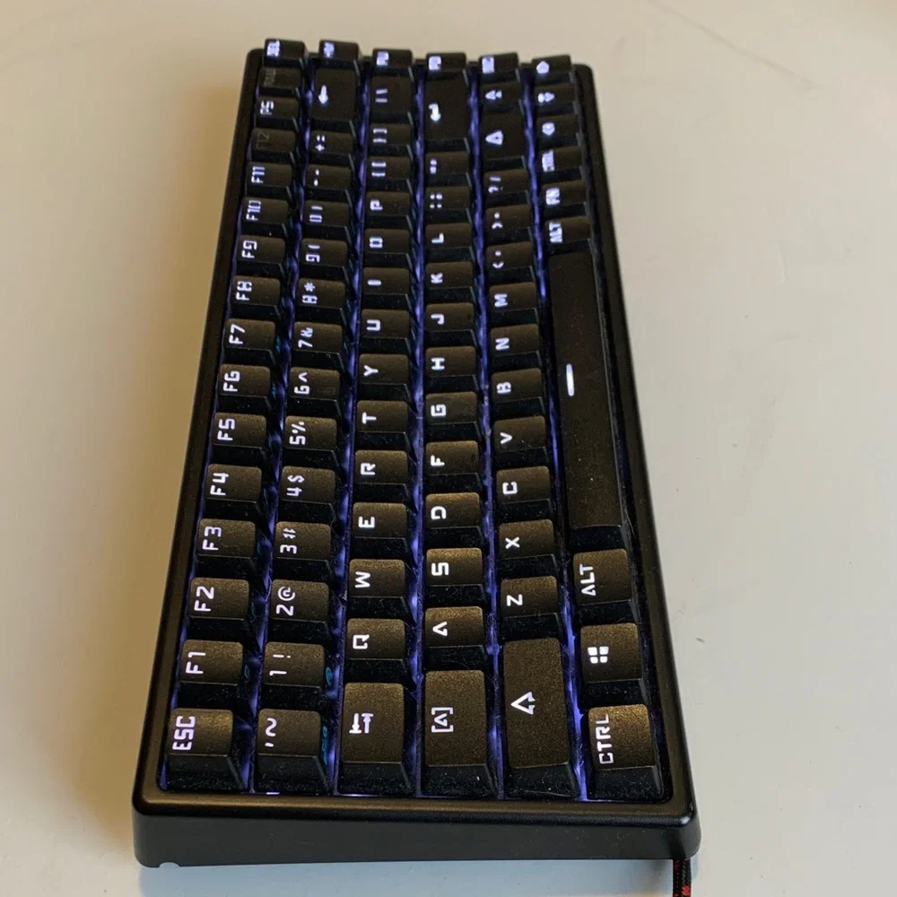 Compact Black Wired Keyboard